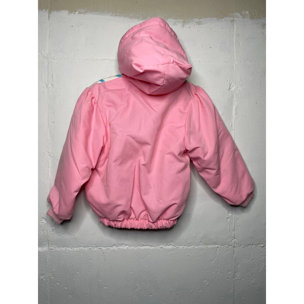 Vintage Weather Tamer Girls Puffy Pink Hooded Jacket Coat Size 6 Made in USA - Picture 5 of 8
